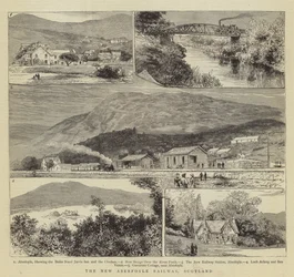 Die neue Aberfoyle Eisenbahn, Schottland